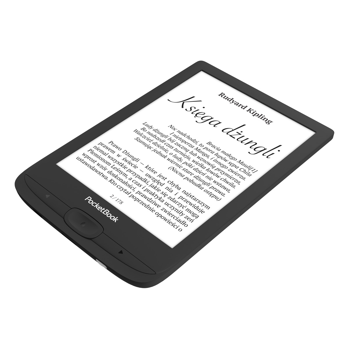Czytnik ebooków PocketBook Basic Lux 4 w kolorze czarnym