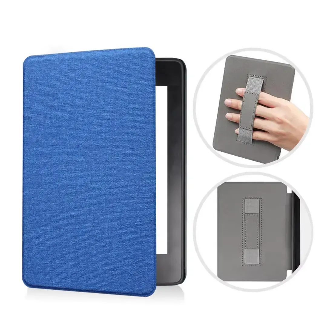 Etui Kindle Paperwhite 6 / Colorsoft z uchwytem Niebieskie