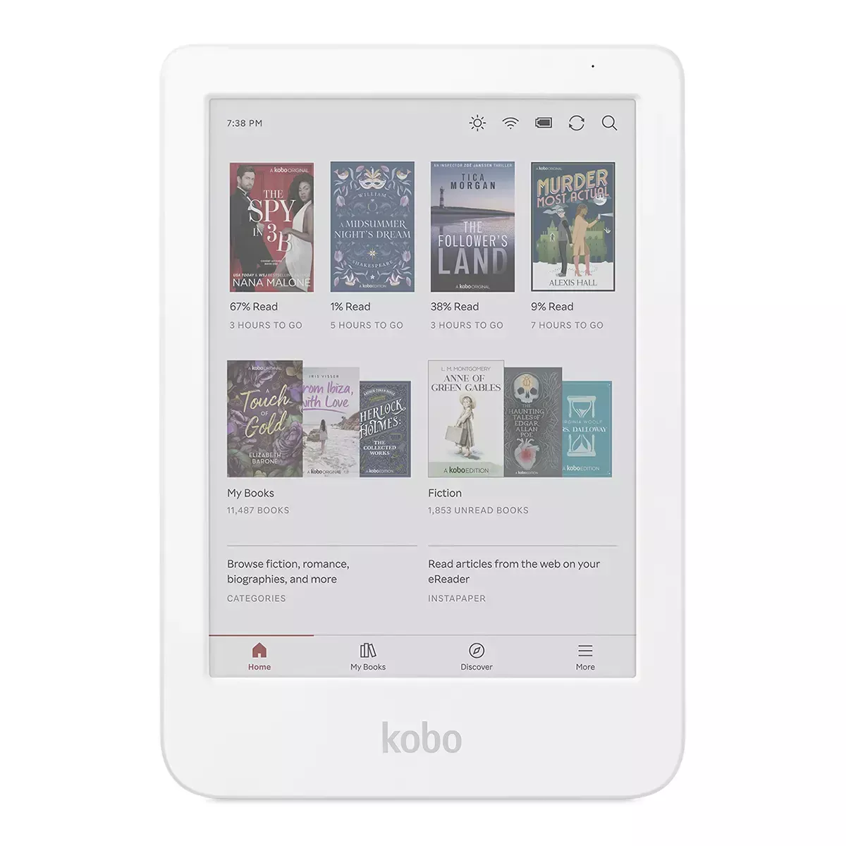 Czytnik ebooków Kobo Clara BW w kolorze białym