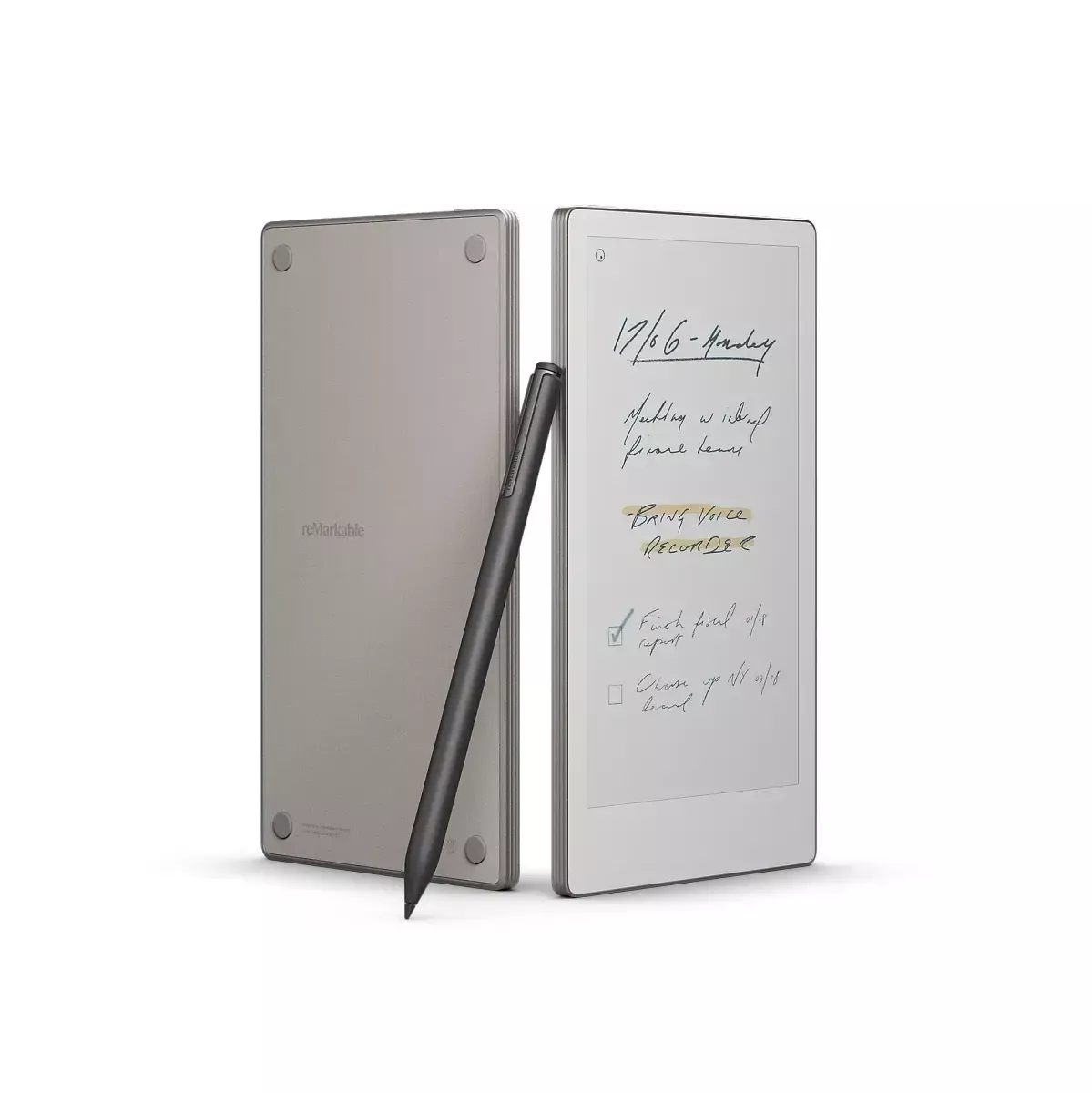 Elektroniczny notatnik reMarkable Paper Pro Move i rysikiem z gumką