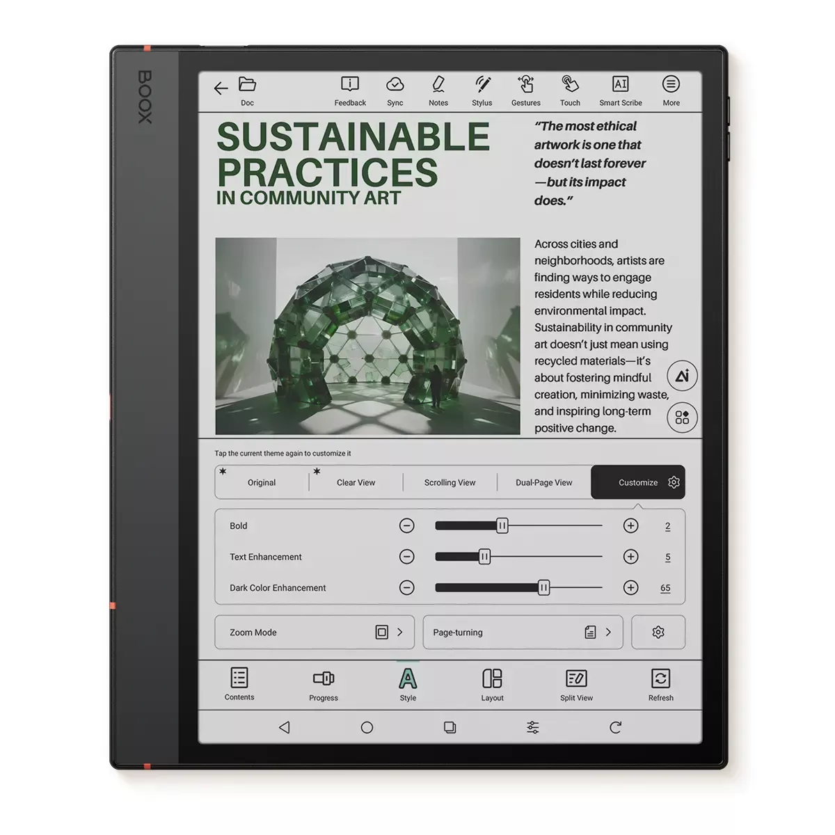 Onyx Boox Note Air 5 Color z ekranem Kaleido 3