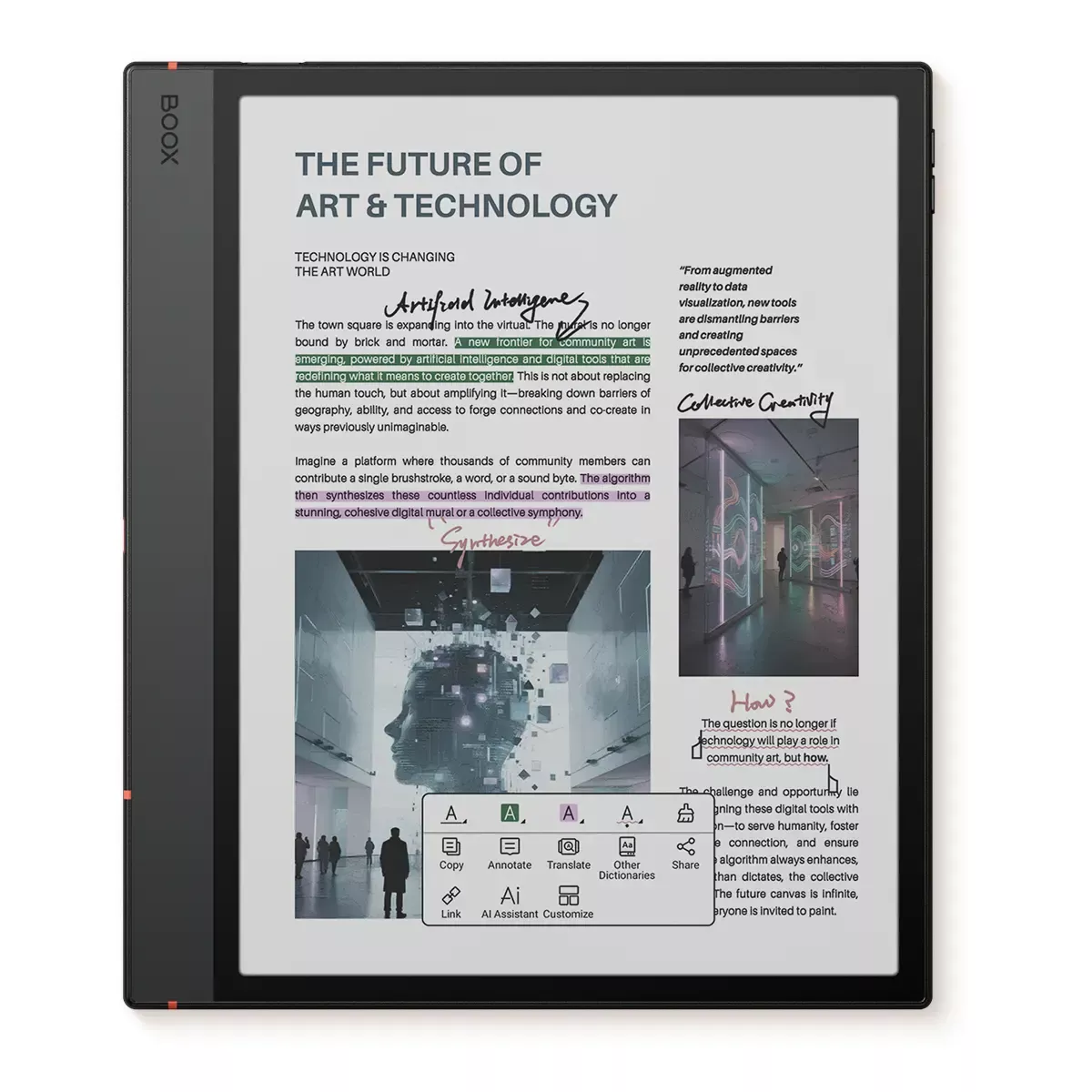 Onyx Boox Note Air 5 Color z ekranem Kaleido 3