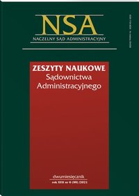 Zeszyty Naukowe Sądownictwa Administracyjnego - Nr 6/2021 (99) - Opracowanie zbiorowe 