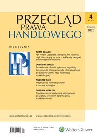 Przegląd Prawa Handlowego. Numer 4/2025 - 