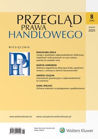 Przegląd Prawa Handlowego - Nr 8/2025 [396] - Opracowanie zbiorowe 