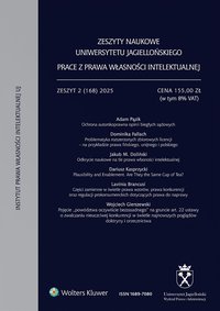 Zeszyty Naukowe Uniwersytetu Jagiellońskiego. Prace z Prawa Własności Intelektualnej. Zeszyt 6 - Opracowanie zbiorowe 