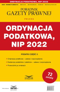 Ordynacja podatkowa, NIP 2022 - Opracowanie zbiorowe 
