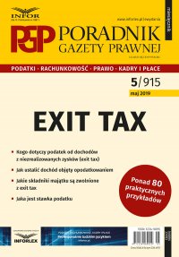 Exit tax - Opracowanie zbiorowe 