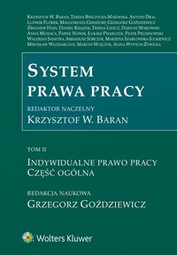 System prawa pracy. Tom 2. Indywidualne prawo pracy. Część ogólna - Małgorzata Gersdorf, Grzegorz Goździewicz, Ludwik Florek, Zbigniew Hajn, Teresa Liszcz, Walerian Sanetra, Paweł Nowik, Alina Wypych-Żywicka, Piotr Prusinowski, Arkadiusz Sobczyk, Łukasz Pisarczyk, Marcin Wujczyk, Mirosław Włodarczyk, Krzysztof Wojciech Baran, Anna Musiała, Daniel Książek, Marzena Szabłowska-Juckiewicz, Teresa Bińczycka-Majewska, Dariusz Makowski, Antoni Dral