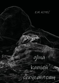 Glina, kamień, chryzantemy - 