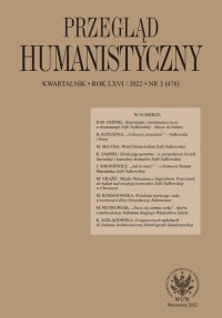 Przegląd Humanistyczny 2022/3 - Tomasz Wójcik