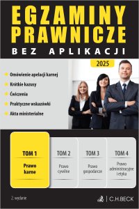 Egzaminy Prawnicze bez aplikacji 2025. Tom 1. Prawo karne - 