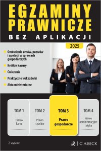 Egzaminy Prawnicze bez aplikacji 2025. Tom 3. Prawo gospodarcze - 