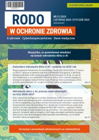 RODO w ochronie zdrowia. Numer specjalny 21 - 