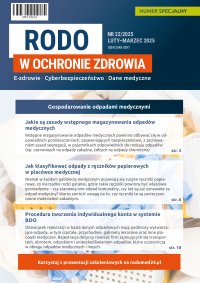 RODO w ochronie zdrowia. Numer specjalny 22 - 