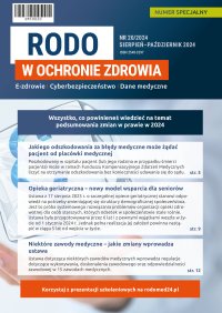 RODO w ochronie zdrowia. Numer specjalny 20 - 