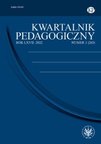 Kwartalnik Pedagogiczny 2022/1 (263) - Joanna Madalińska-Michalak, Grzegorz Szumski