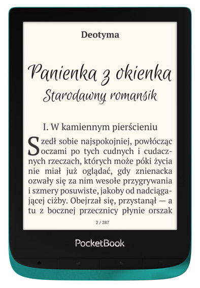 PocketBook Touch Lux 4 (627) w kolorze szmaragdowym