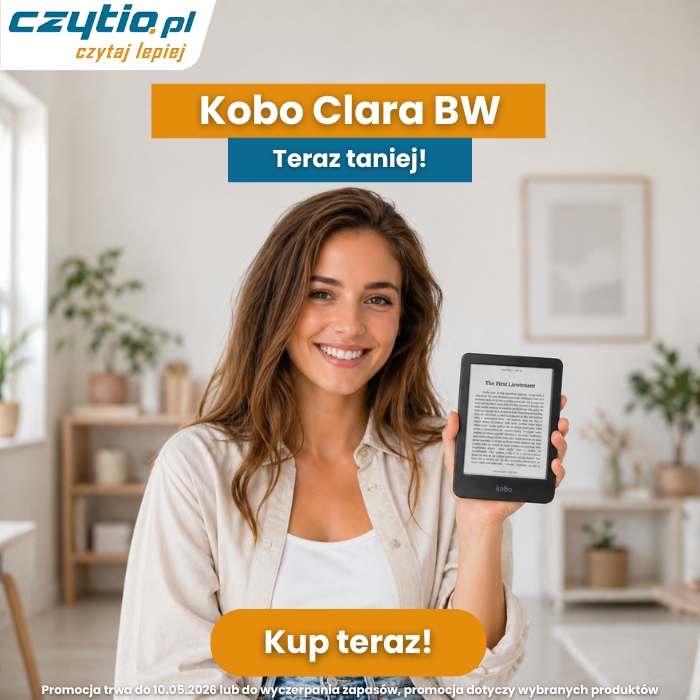 Promocja na czytnik e-book Kobo Clara BW